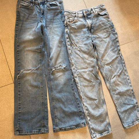 Jeans bukser til jente str 134/140