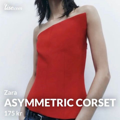 Zara Asymmetric Corset Top