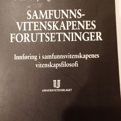 Gilje og Grimen: Samfunnsvitenskapenes forutsetninger