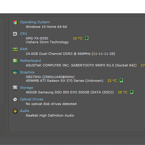 Billig AMD stasjonær PC til salgs [FX-8350/24Gb RAM/Sabertooth 990FX R2.0].