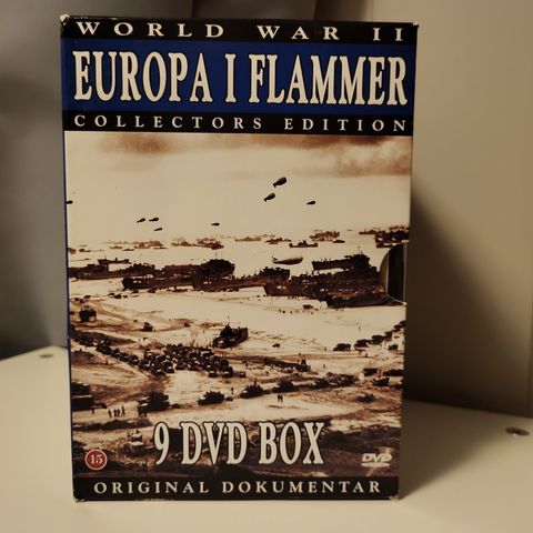 Europa i Flammer 9 dvd box sett, nye dvd.