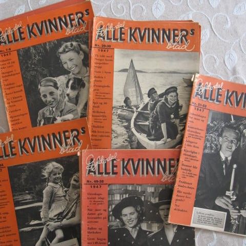 ALLE KVINNER'S - 1947 - 12 stk. Se bilder!