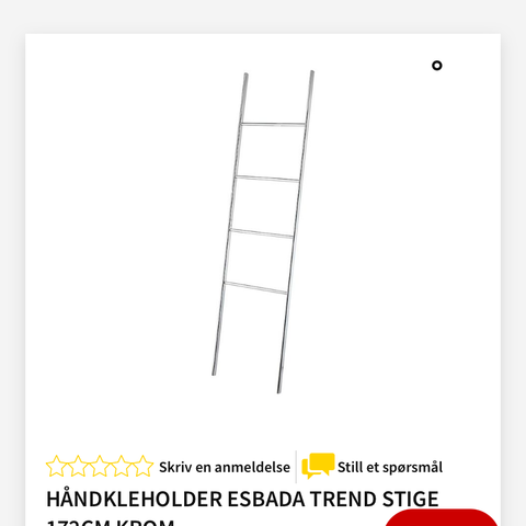 Håndkleholder stige