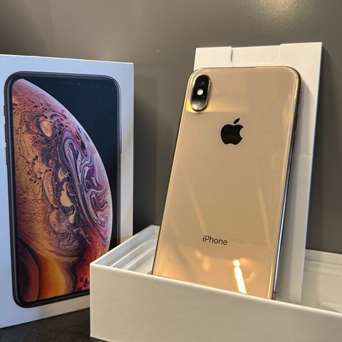 Iphone XS 64GB gold godt brukt