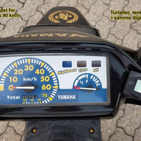 Ny versjon ! Genialt enkel 100 km/t oppgradering på originalt bws speedometer.