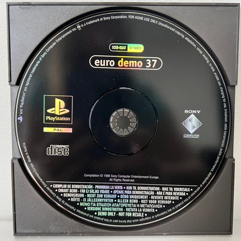 PlayStation 1 spill: Euro Demo 37 (SCED-01147)