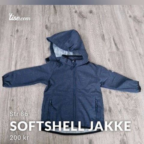 Softshell jakke størrelse 86