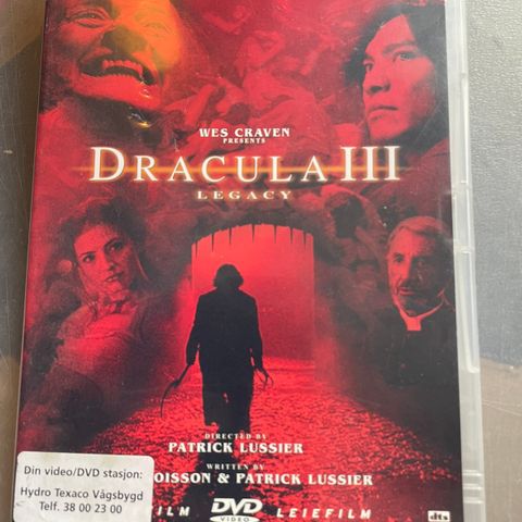 Filmen Dracula III på DVD