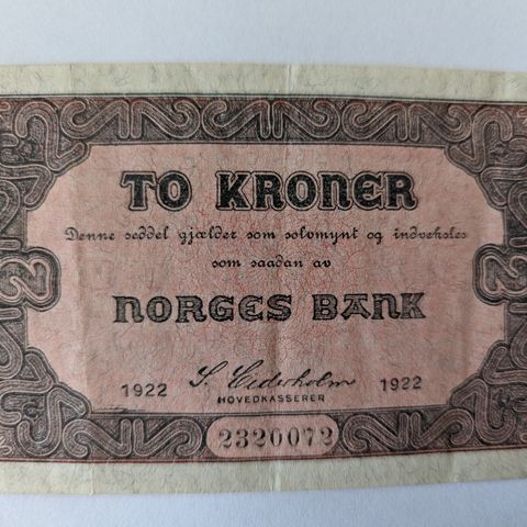 2 kroner 1922