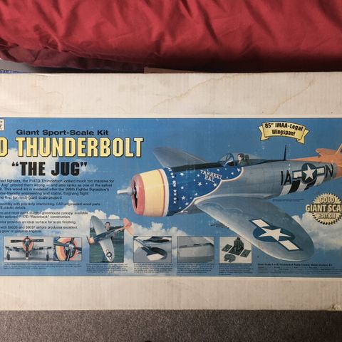 To Flite. Giant Scale P-47 85" tegninger