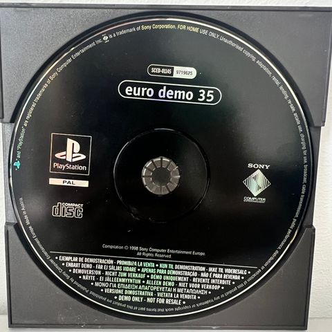 PlayStation 1 spill: Euro Demo 35 (SCED-01145)