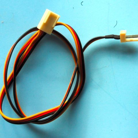 Forlengelses kabel for vifte strømforsyning, 3 pin hann til 3 pin hunn 50cm