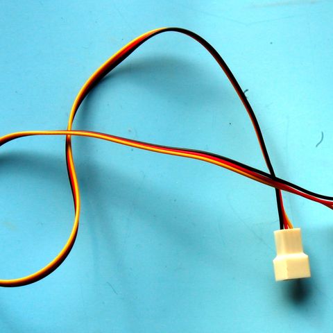 Forlengelses kabel for vifte strømforsyning, 3 pin hann til 3 pin hunn 45cm