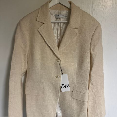 Zara blazer beige/krem tweed str XL