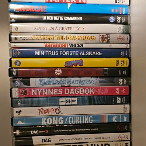 Ryddesalg DVD! Norske, svenske og danske titler.