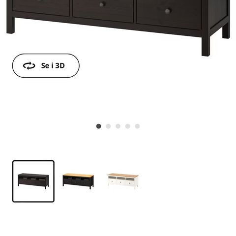 Hemnes tv Benk