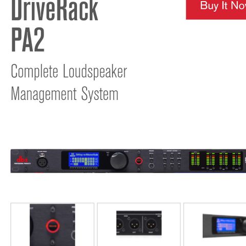 Dbx DriveRack PA2 ønsker kjøpt