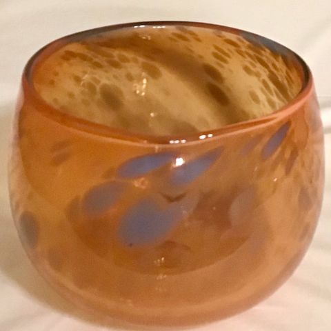 Vakker skål i Randsfjordglass