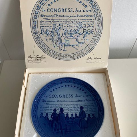 Royal Copenhagen - Bicentennial Plate no 2 - USA