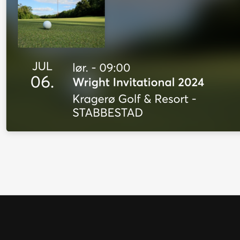 Golf med Hovland: Wright Invitational 2024 06 2024 SATURDAY, 09:00