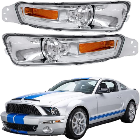 2005 - 2009 Ford Mustang hvite blinklys foran.