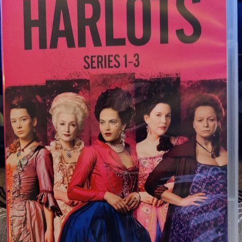 Harlots - Sesong 1-3 på 6 dvd-plater. Sett én gang. Diskene er som nye. Gi bud!