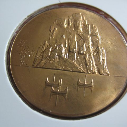 Medalje Norge 1100 år  1972 kv 0 kobber