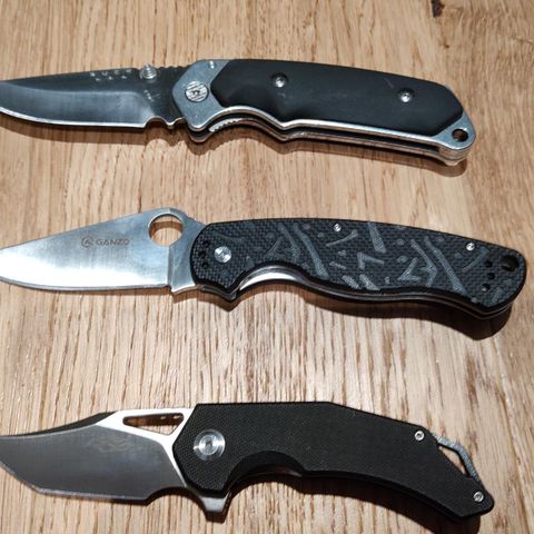 Buck, Mora og Ganzo kniver selges