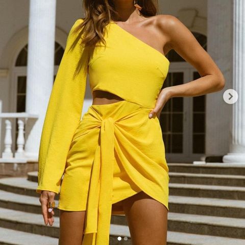 Helt NY Runawaythelabel Ava Mini Dress - Yellow S
