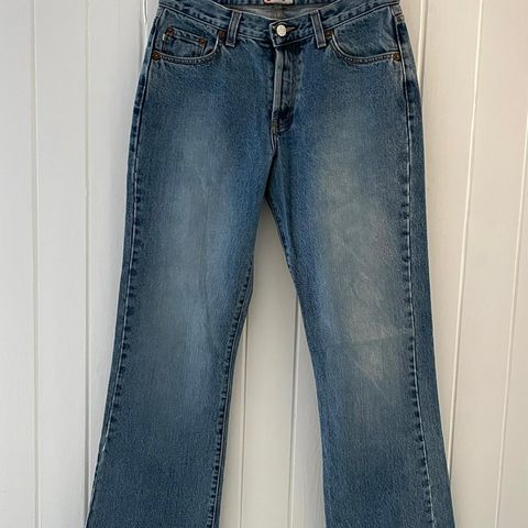 Vintage jeans med litt sleng (90-2000 tallet)   Str 30/34