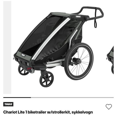 Thule chariot lite 1 + ski kit