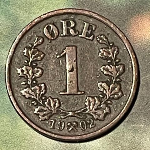 1 øre 1902 OSCAR II