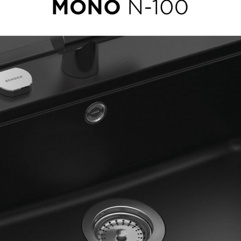 Kjøkkenvask Schock Mono N100 sort - helt ny