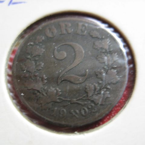 2 Øre 1902 Oscar II