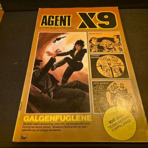 Agent X9 nummer 2. 1975. Modesty Blaise.