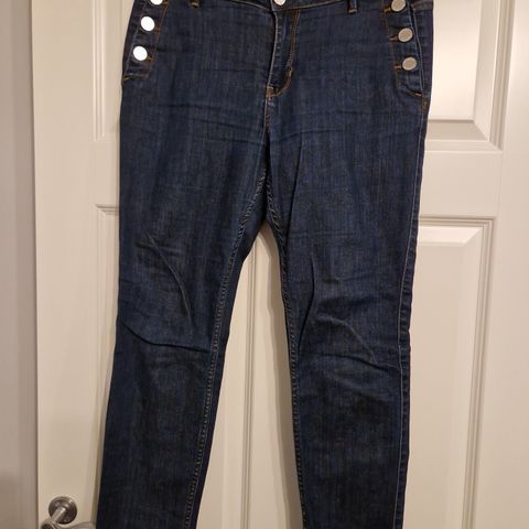Sally Cropped Zip Skinny Jeans Blå 2NDDAY size 31