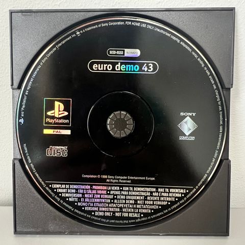 PlayStation 1 spill: Euro Demo 43 (SCED-01153)