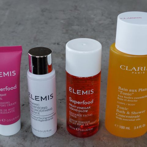 Nye hudpleieprodukter fra Elemis og Clarins