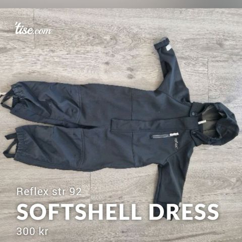 Softshell dress størrelse 92