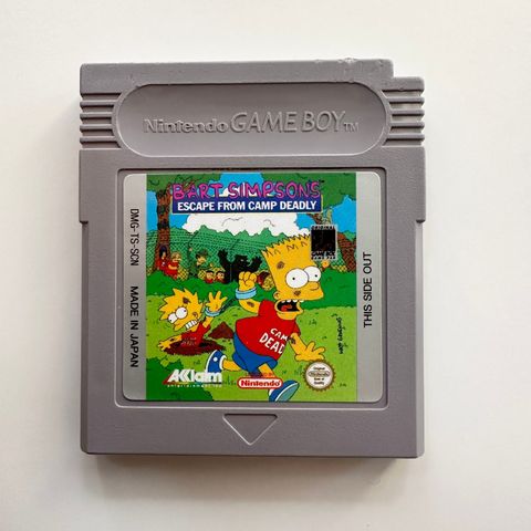 Nintendo Game Boy: Bart Simpson's Escape From Camp Deadly