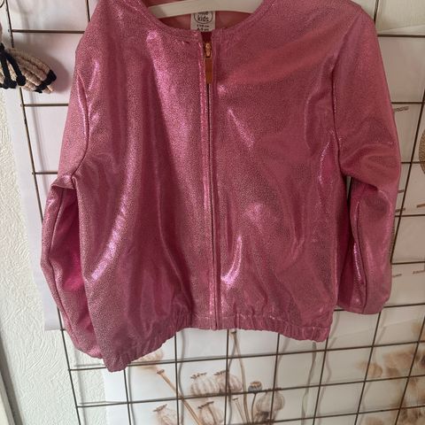 Bomber jakke str 110 rosa