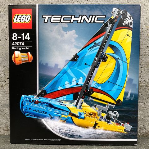 LEGO Technic Racing Yacht Konkurranseseiler Seilbåt 42074 Båt Byggesett