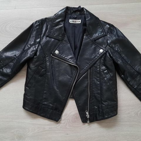 Bikerjakke H&M skinnjakke str 128