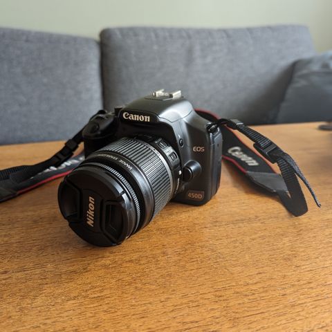 Canon EOS 450D m/ tilbehør