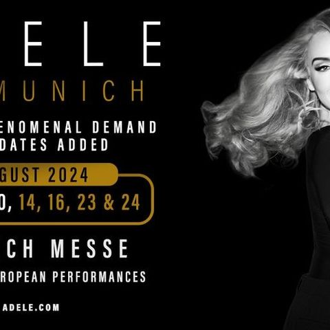 Adele in Munich. 2 billetter. 14/8