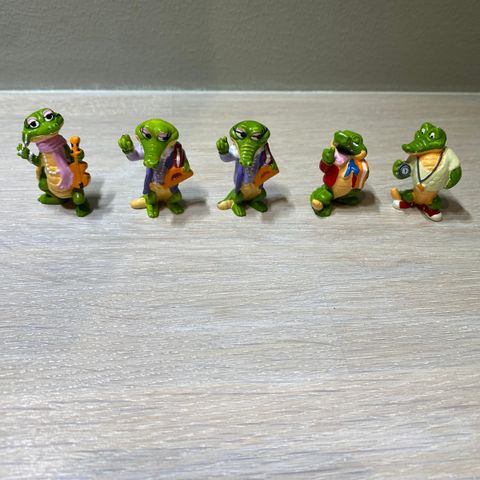 Krokodille Kinderegg figurer fra 90 tallet