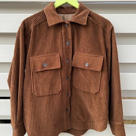 Britt Sisseck Pipi jacket corduroy coffee størrelse 34 (oversized)