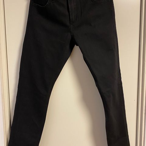 Lee Malone jeans/olabukse, svart, str. 32/32, som ny