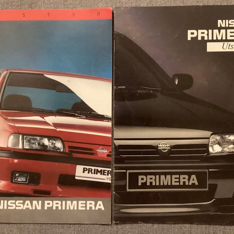Nissan Primera Utstyr Brosjyrer