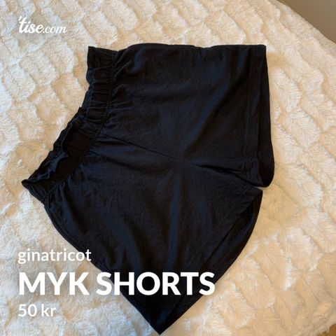 Myk shorts fra bikbok selges